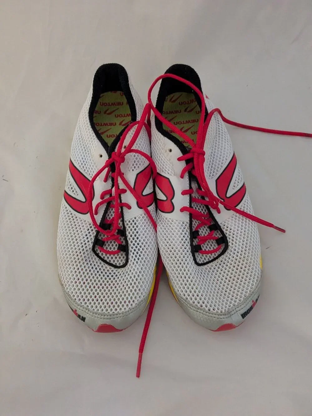 Newton Ironman Men's Running Shoes White red Yellow US 9.5